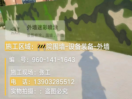 铜川 迷彩漆喷涂价格（按平方米计费）